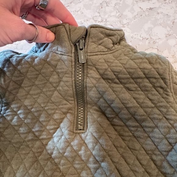 Old Navy18-24mos Green Quilted Green Pullover - Picture 2 of 6